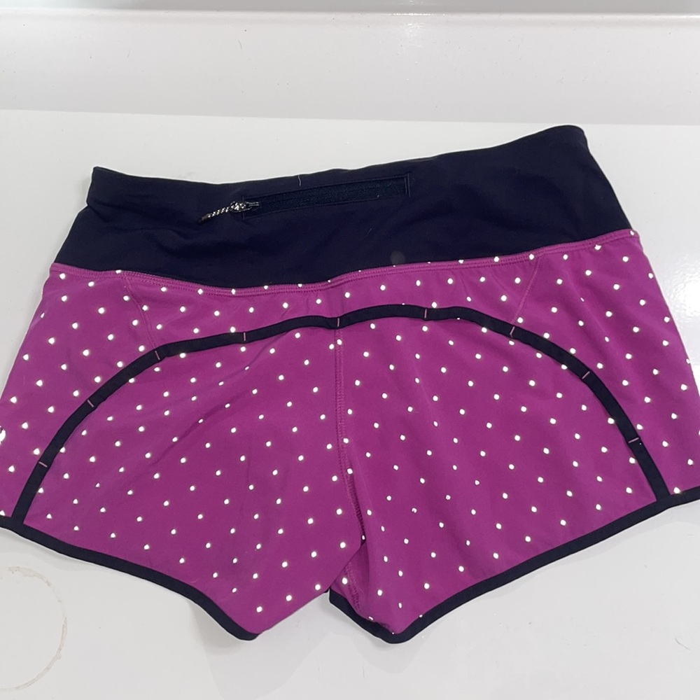 RARE Lulu Run Times Short (Reflective) Night Fall Ultra Violet Silver/Naval Blue - Picture 8 of 9